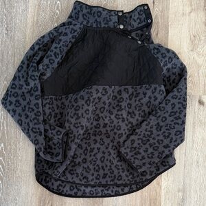 J. Crew Animal Print Fleece sweatshirt